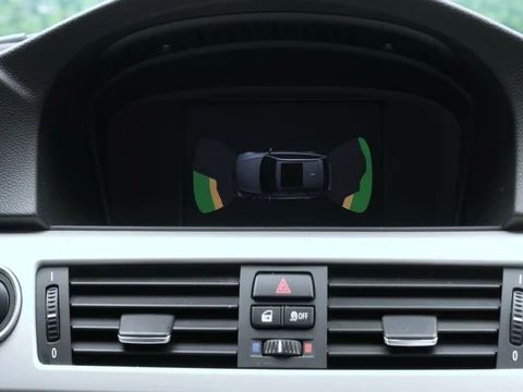 Car computer parking system display Stock Footage 80259334