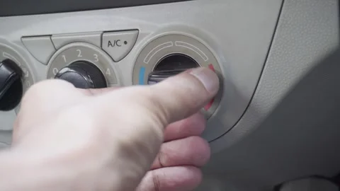 Car cooling mode to heater mode Stock Footage 321470628