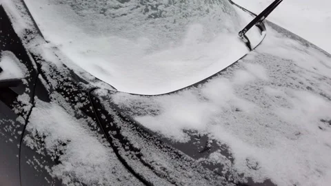 A car covered with snow. Stock-Footage 148383069