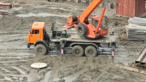 Car crane Stock Footage 105471202