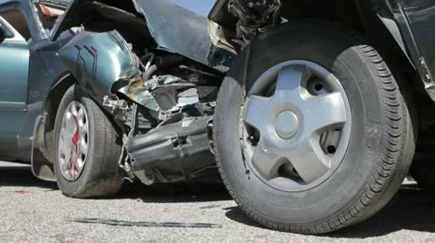 Car Crash 1 Stock Footage 12334519