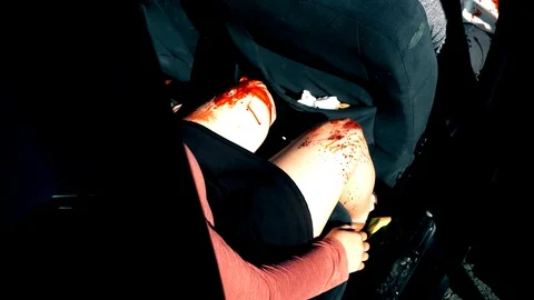 Car crash 3 Stock Footage 95542589