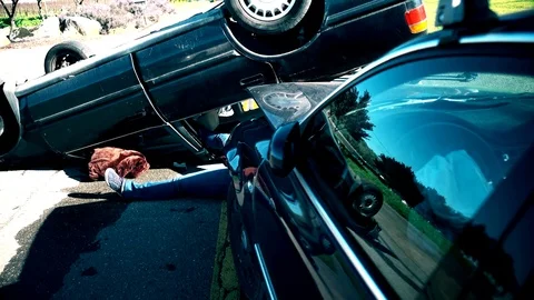 Car crash 9 Stock Footage 95542707