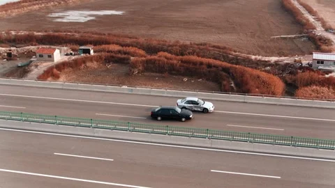 Car crash and chase Stock Footage 270213812