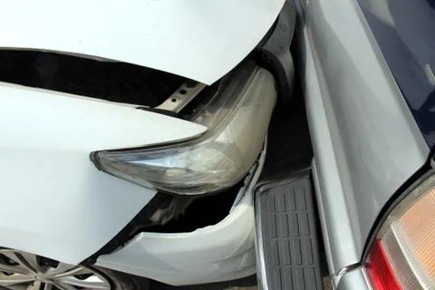 Car crash background Foto stock
