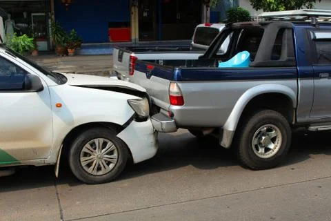 Car crash background Stock Photos