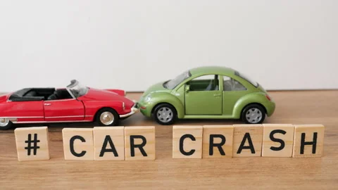 Car crash concept Video stock 197802218