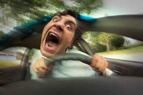 Car Crash Face Stock Photos