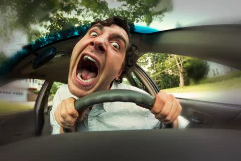 Car Crash Face Stock Photos