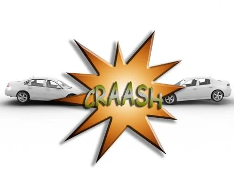 Car crash Stock Illustration