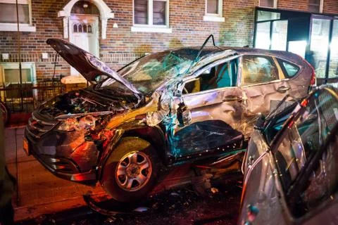 Car crash 写真素材