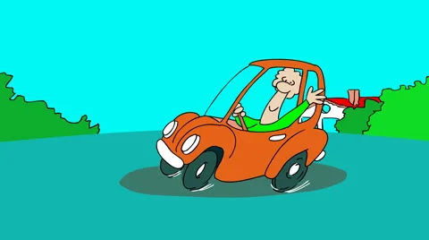 Cartoon Car Crash Stock Footage ~ Royalty Free Stock Videos | Pond5