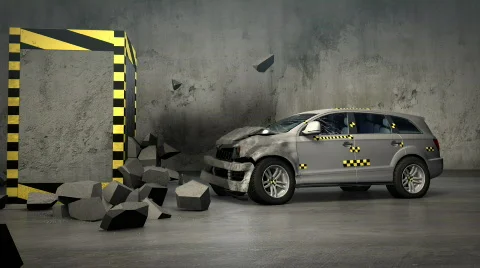 Car crash test  Video stock 736587