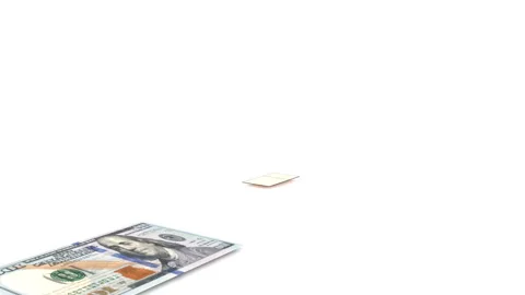 Car is created from euro note, the concept of financing the auto industry Stock Footage 99115066