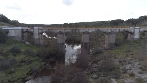 Car crossing a bridge Stock Footage 72757773