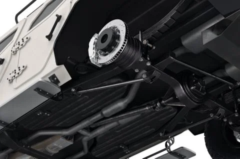 Car crossover bottom, close view Stock Illustration