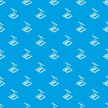 Car d printing pattern vector seamless blue Stock Illustration