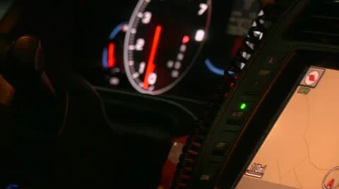Car dash and GPS Stock Footage 11159098