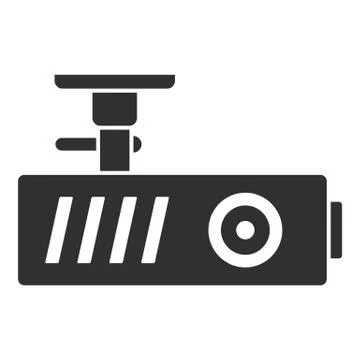 Car dash cam icon, simple style 스톡 일러스트