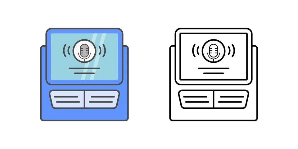 Car dashboard assistant Illustrazione stock