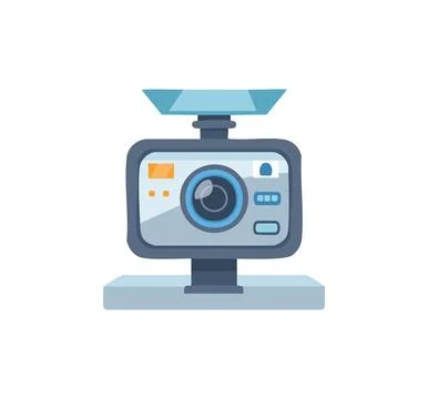 A car dashboard camera Stock Illustration