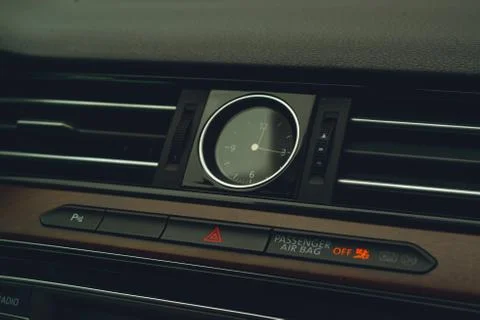 Car dashboard clock Stock Photos