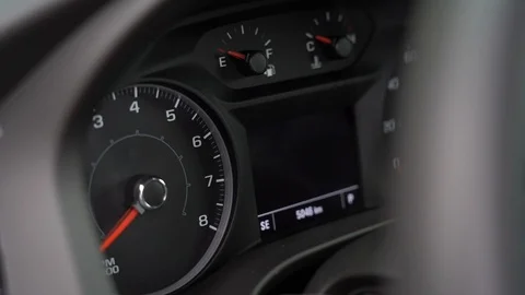Car dashboard close up Video stock 124917161