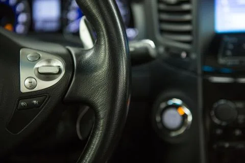 Car dashboard close up Stock Photos