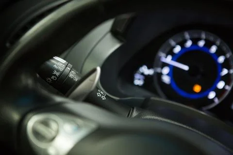 Car dashboard close up Stock Photos