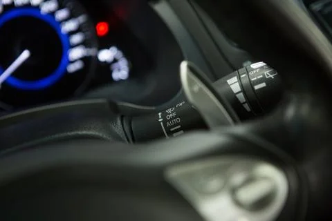 Car dashboard close up Stock Photos
