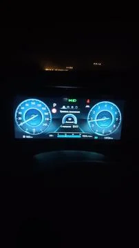 Car dashboard display Stock-Fotos