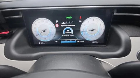 Car dashboard display Stock Photos