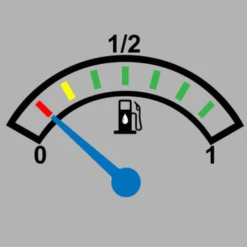 Car dashboard gauge Stock Illustration
