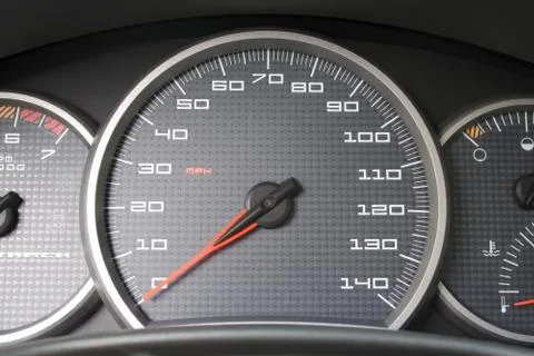 Car Dashboard Gauges Stock Photos