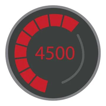 Car dashboard icon cartoon vector. Auto engine Stock Illustration