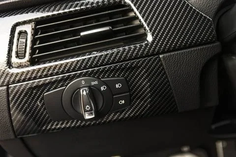 Car dashboard lighting control Car dashboard lighting control detail Car d... Stock Photos