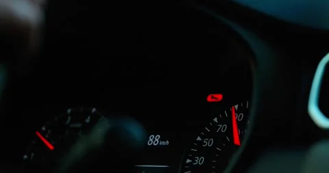 Car Dashboard at Night 3 Stock Footage 314449321
