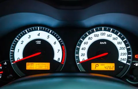 Car dashboard Foto stock