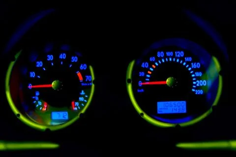 Car dashboard Stock Photos