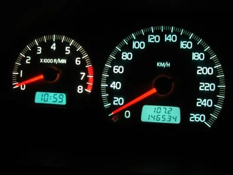 Car dashboard 스톡 사진