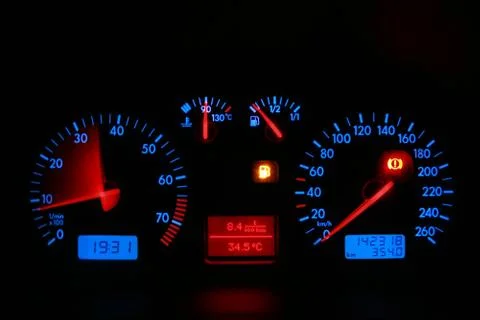 Car dashboard Foto stock