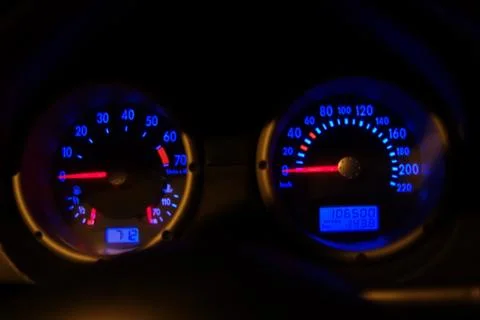 Car dashboard Stock Photos