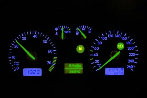 Car dashboard Fotos de archivo