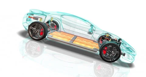 Car Dashboard Start EV Button Triggering Electric Drive System. Video stock 329171171