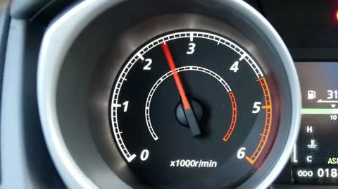 Car dashboard tachometer Stock Footage 21099562