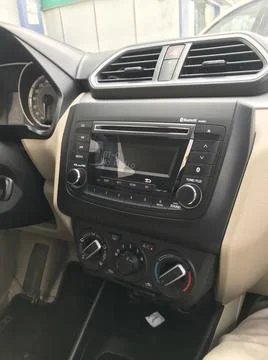 The car dashboard view Stock Photos