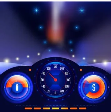 Car dashboards vector Stock Illustration