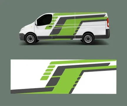 Car decal van designs . Wrap designs template vector. Stock Illustration