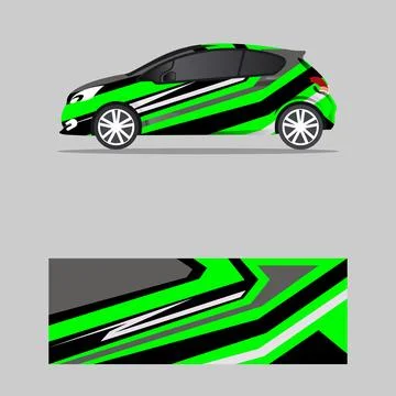 Car decal wrap design vector Illustrazione stock