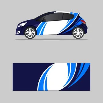 Car decal wrap design vector Illustrazione stock